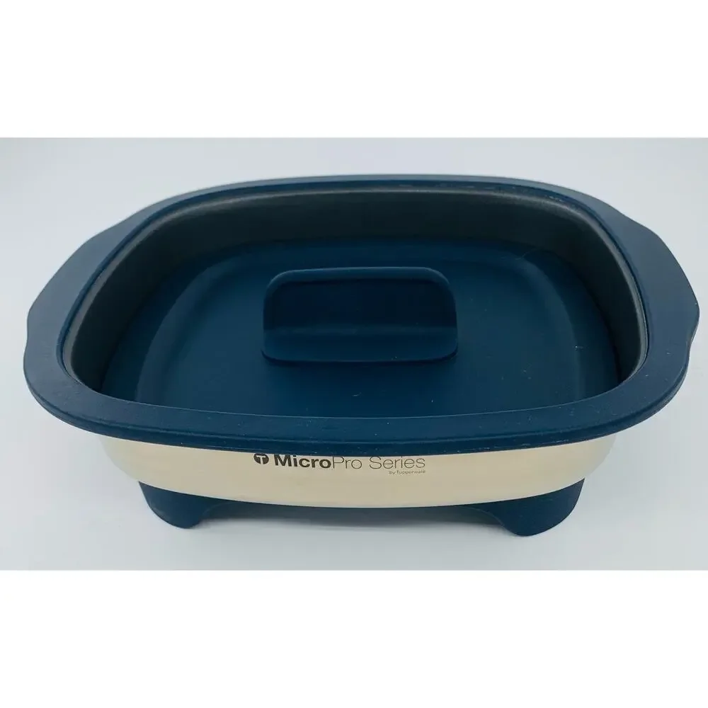 Tupperware Micropro Grill Series Base Lid Fast Microwave Cooking Meat Veggies